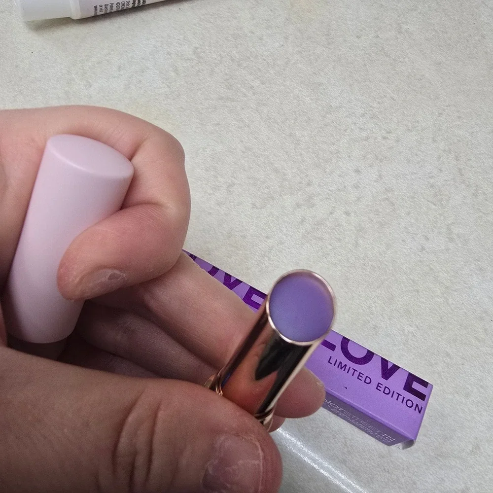 Color Street Love Is Love Tinted Lip Balm 102‎ Limited Edition Purple 0.1oz NEW